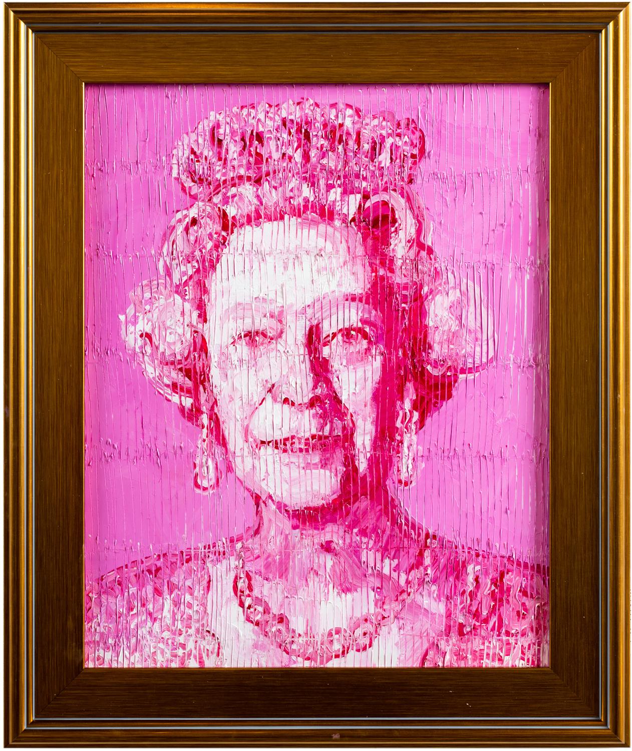 Hunt Slonem Portrait Painting – Ihre Majestät Königin Elizabeth