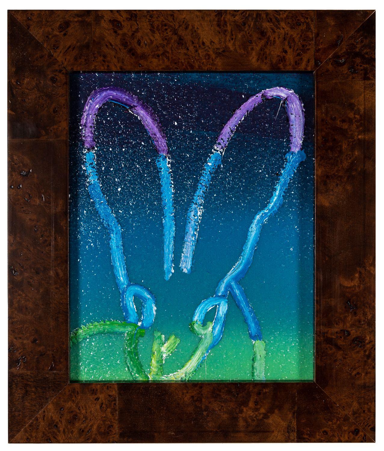 Hunt Slonem Animal Painting – Mann