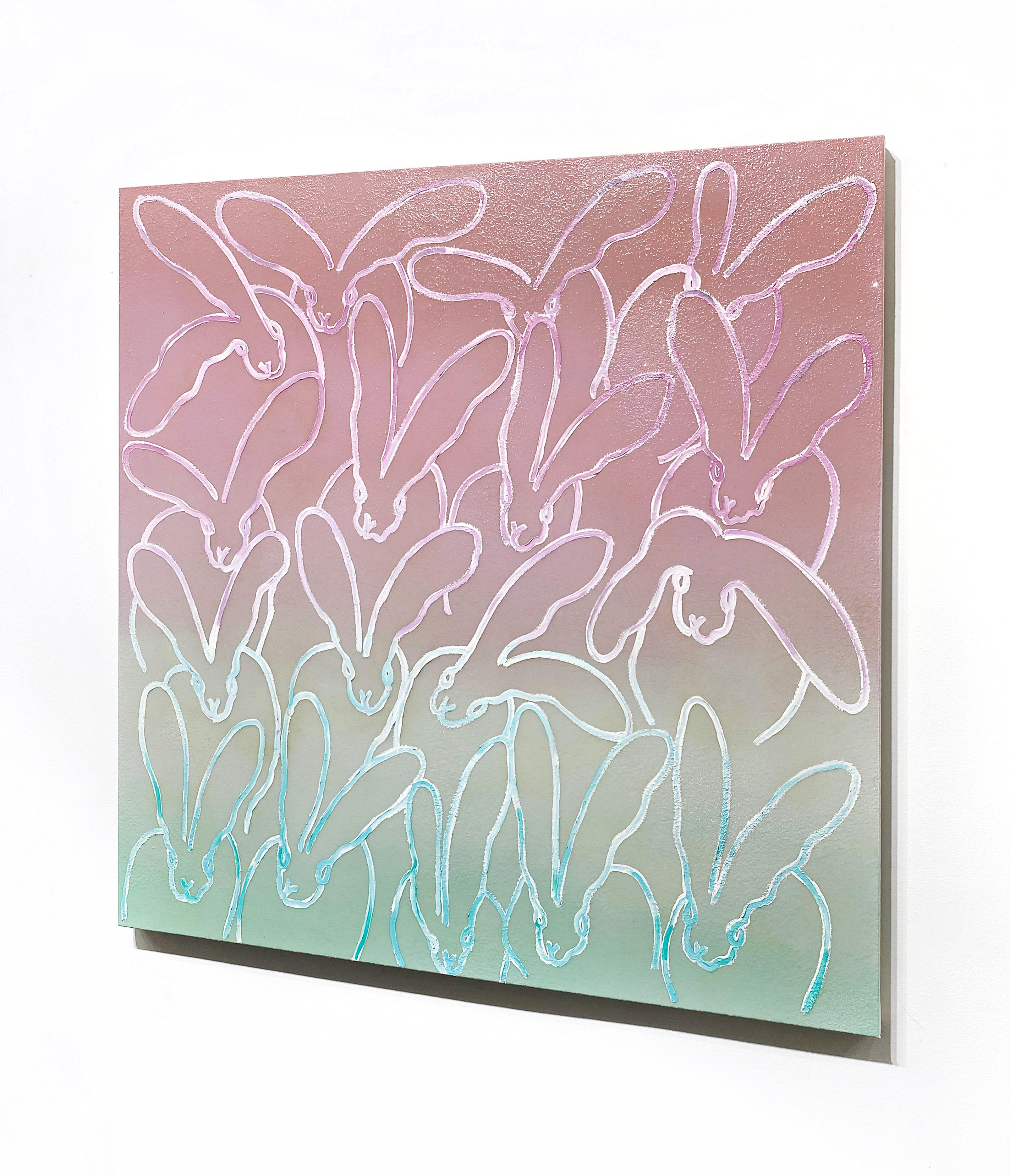 Hombre Lavanda - Animal Painting Gris de Hunt Slonem