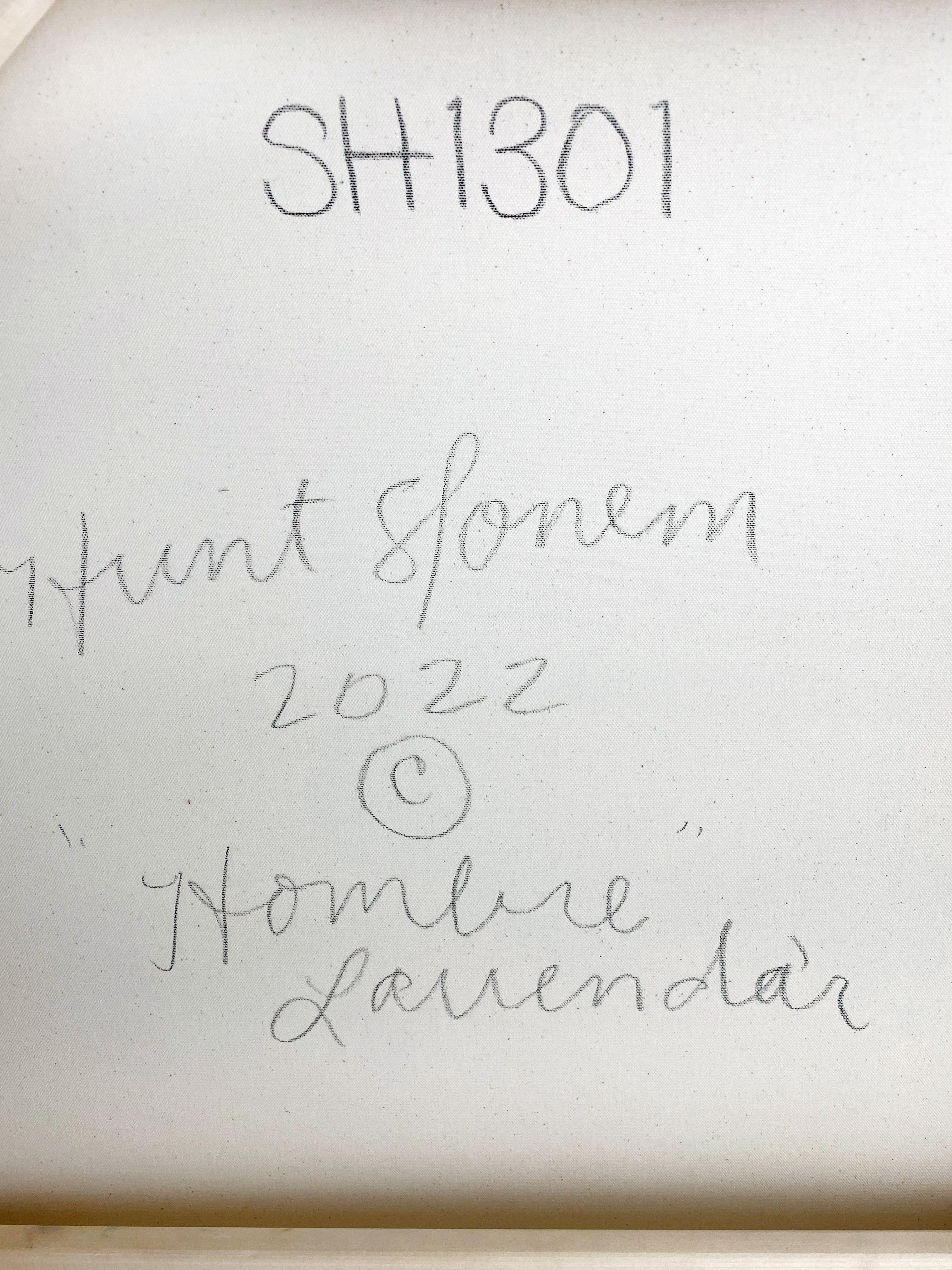 Artista:  Slonem, Hunt
Título:  Hombre Lavanda 
Serie:  Conejitos 
Date:  2022
Medio:  Óleo y acrílico con polvo de diamante sobre lienzo
Sin enmarcar Dimensiones:  48 