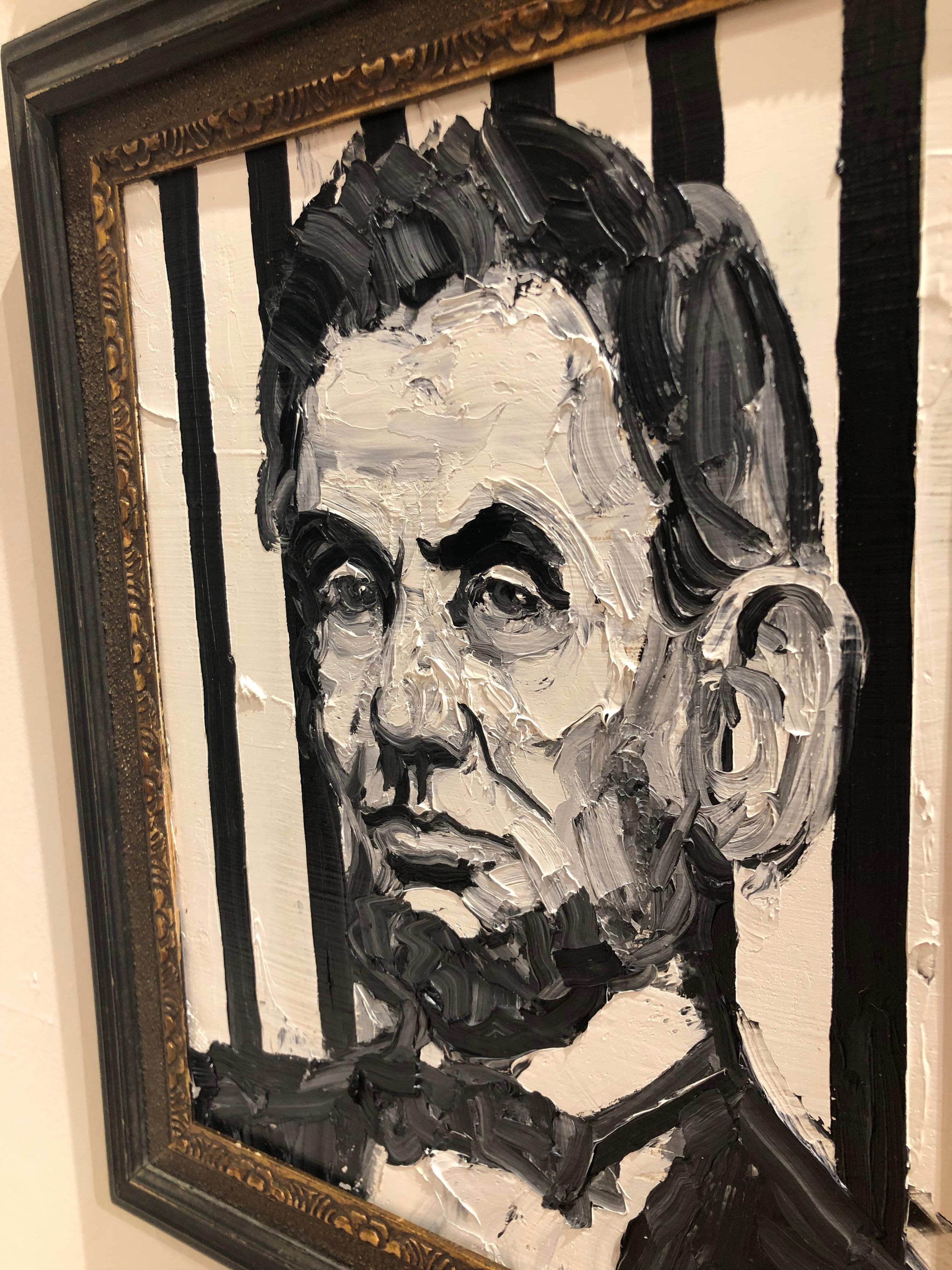 Honest Abe - Contemporary Painting by Hunt Slonem