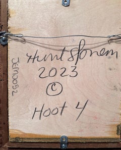 Hunt Slonem "Hoot 4" Eule