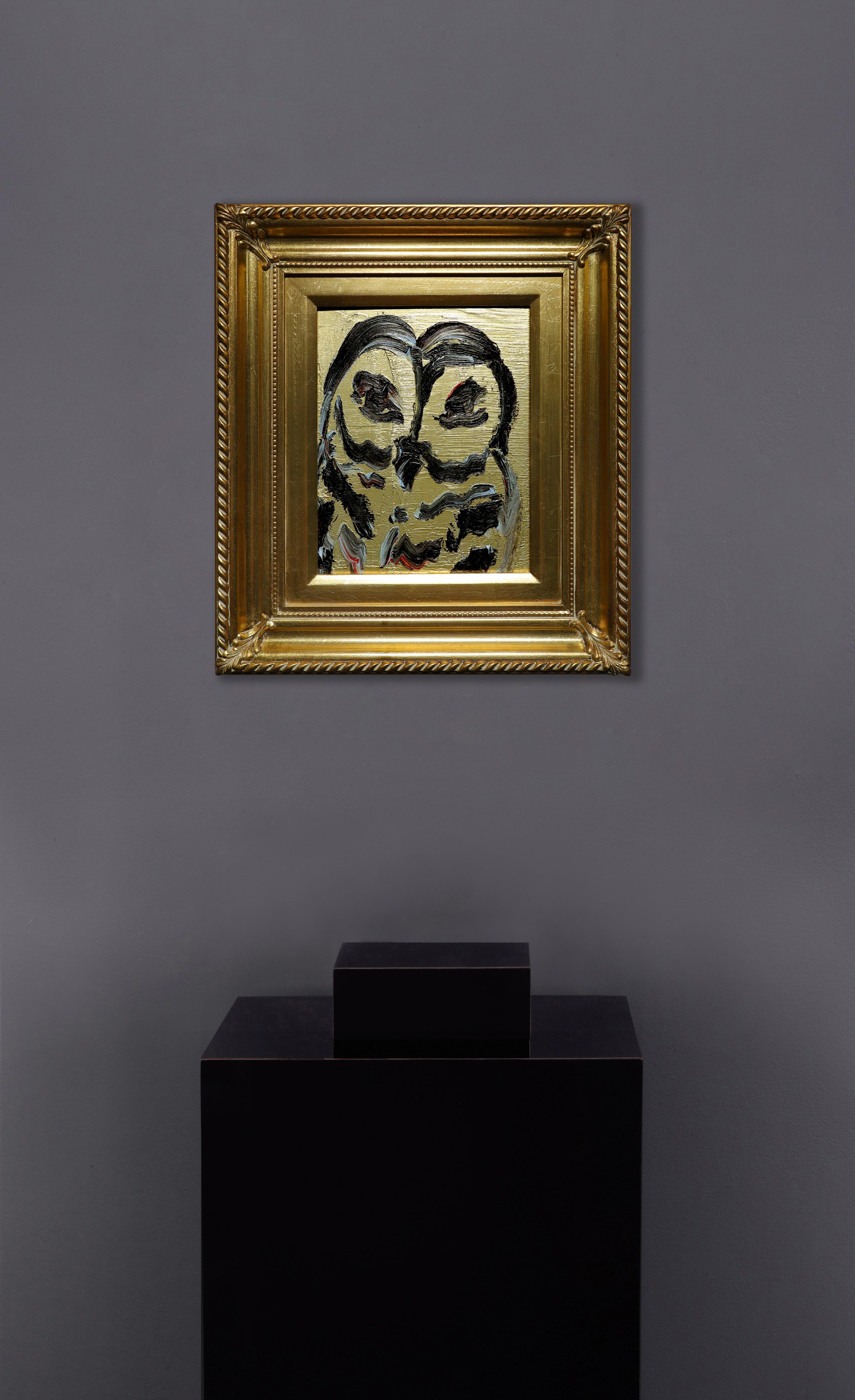 Pittura unica 'Hoot - Painting di Hunt Slonem