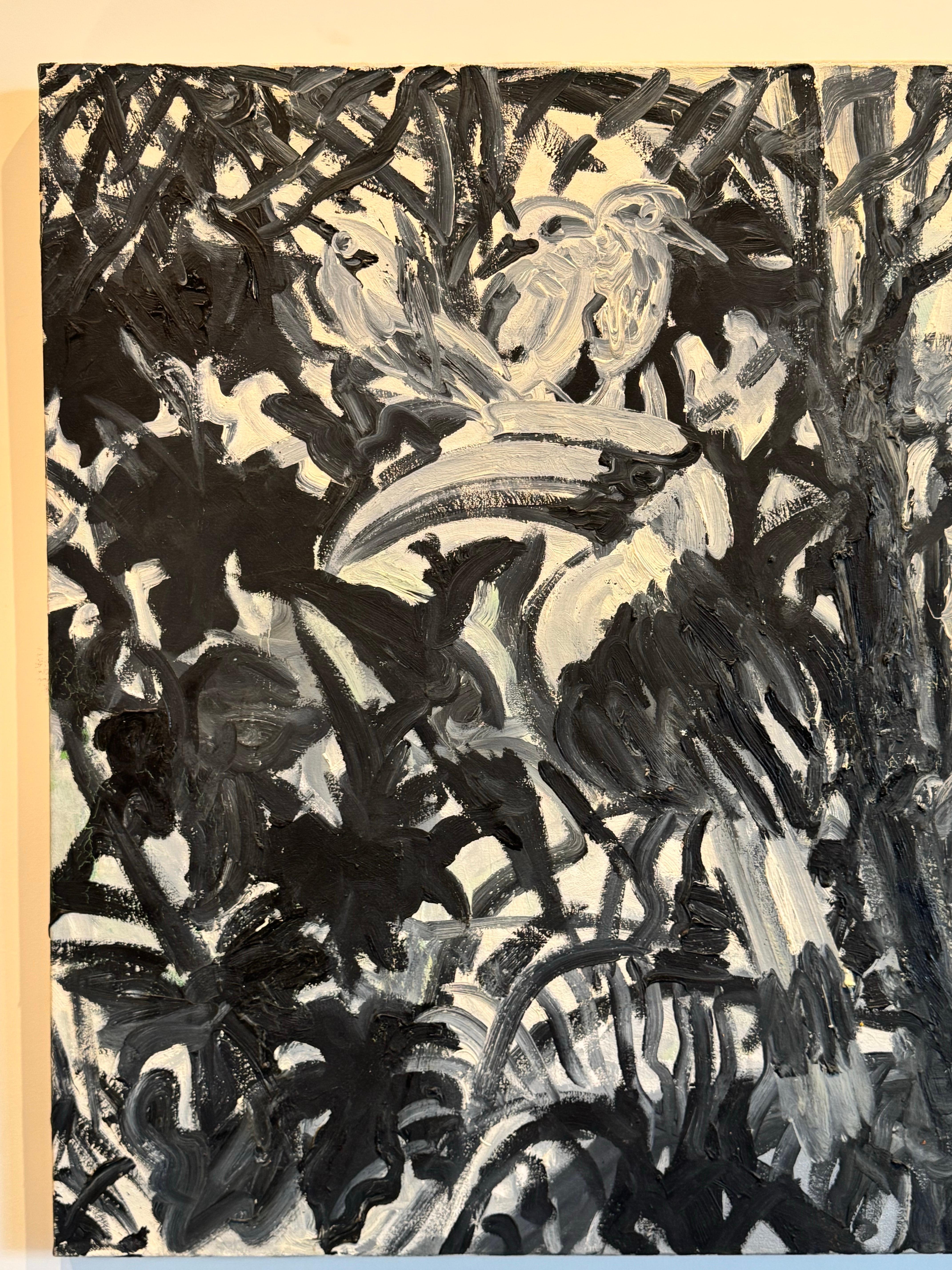 Nashornvögel 2004 – Painting von Hunt Slonem