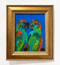 Hunt Slonem "2 Amazons" Birds