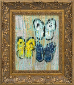 Hunt Slonem "3 Butterflies" Butterflies
