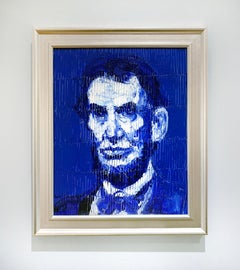 Hunt Slonem "Abraham Lincoln" Portrait