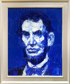 Hunt Slonem "Abraham Lincoln" Portrait