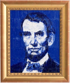 Hunt Slonem "Abraham Lincoln" Portrait