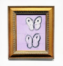 Hunt Slonem "Afternoon" Einzigartiges Ölgemälde von Schmetterlingen