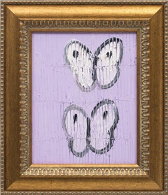 Hunt Slonem "Afternoon" Unique Oil Painting of Butterflies