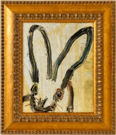 Hunt Slonem "Agnes" Metallic Bunny