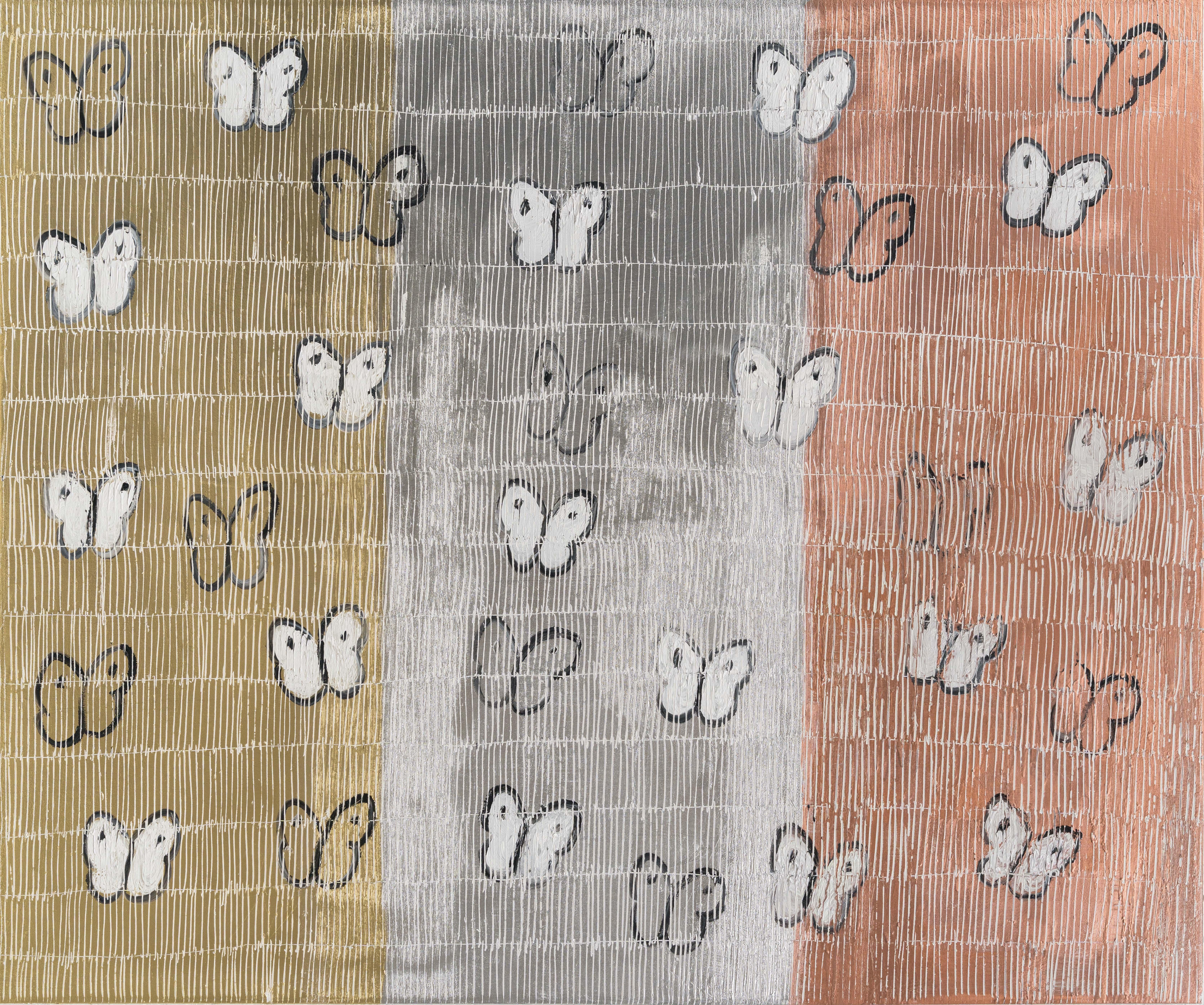 Artist:  Slonem, Hunt
Title:  Ascension Tri Metals
Date:  2025
Medium:  Oil on canvas
Unframed Dimensions:  50" x 60"
Signature:  Signed by Artist on Verso
Edition:  Unique

Hunt Slonem is an internationally celebrated contemporary artist whose