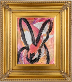 Hunt Slonem "Bun" Metallic Pink Bunny