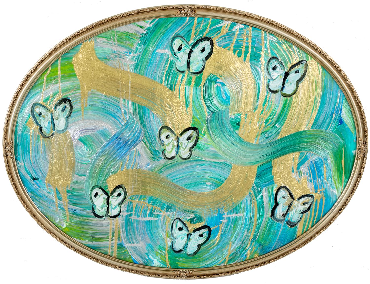 Artist:  Slonem, Hunt
Title:  Butterflies Totem Water Music 
Date:  2021
Medium:  Oil on wood
Unframed Dimensions:  30" x 40"
Framed Dimensions:  32" x 42"
Signature:  Signed by Artist on Verso
Edition:  Unique

Hunt Slonem is a veteran to one-man