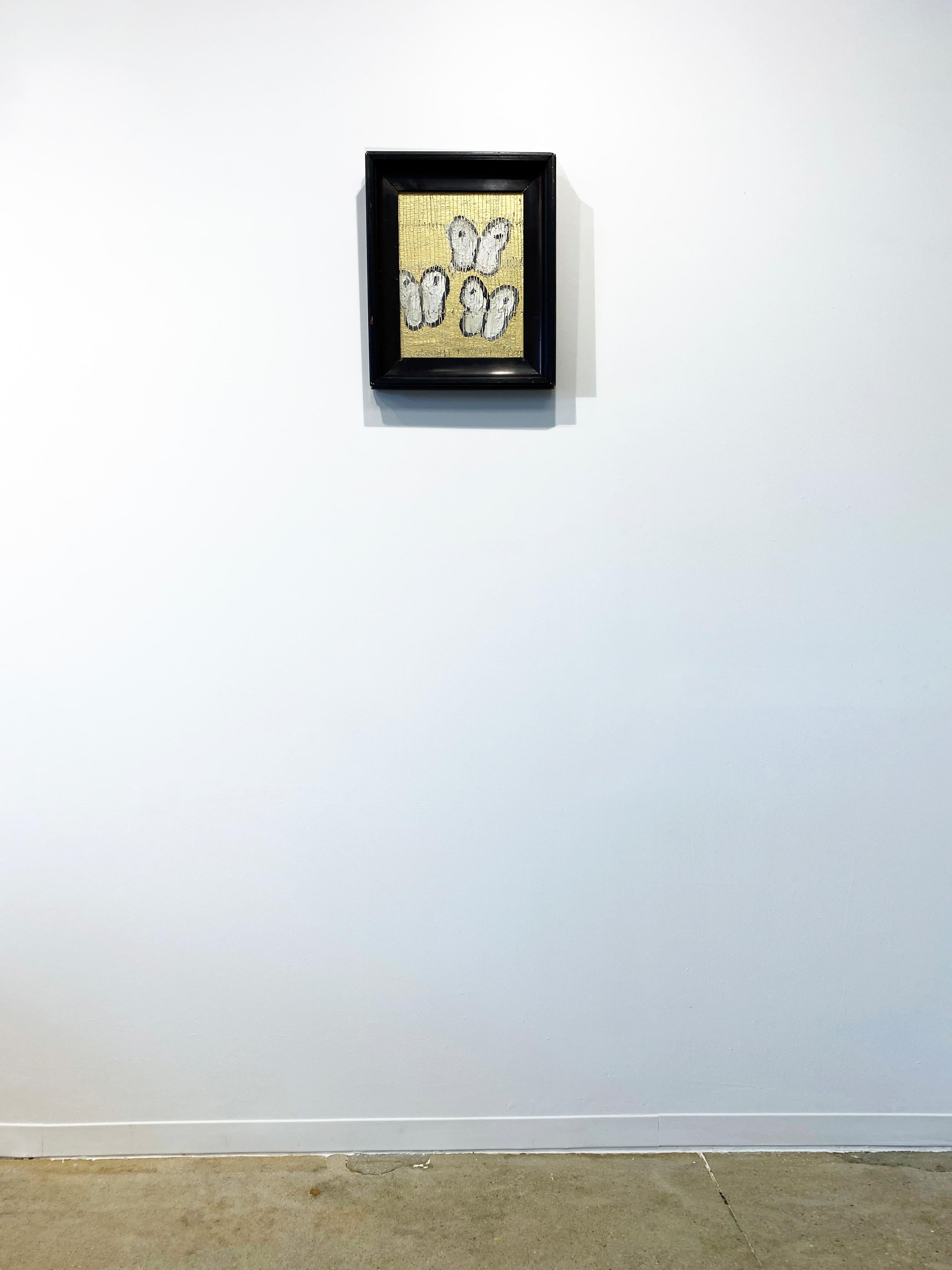 Hunt Slonem Schmetterling Ölgemälde 'Trinity 2 im Angebot 3
