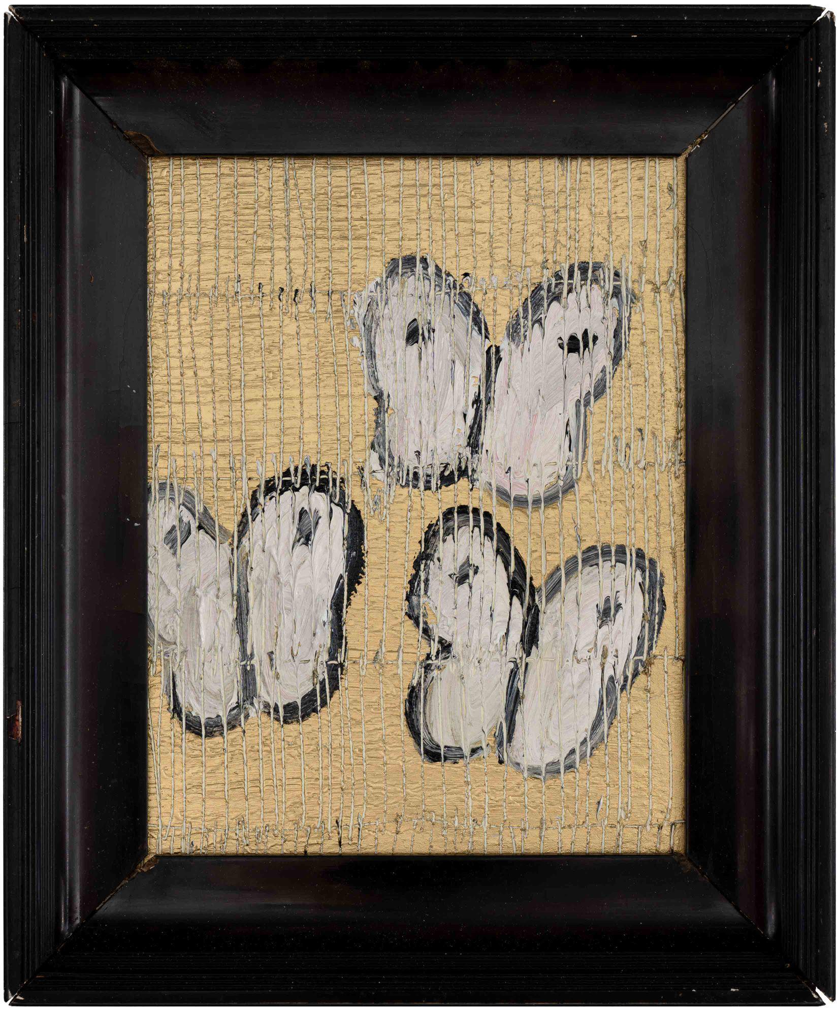 Peinture à l'huile papillon Hunt Slonem « Trinity 2 »