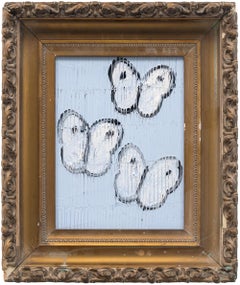 Dipinto di Hunt Slonem "Cabbage Patch Butterflies"