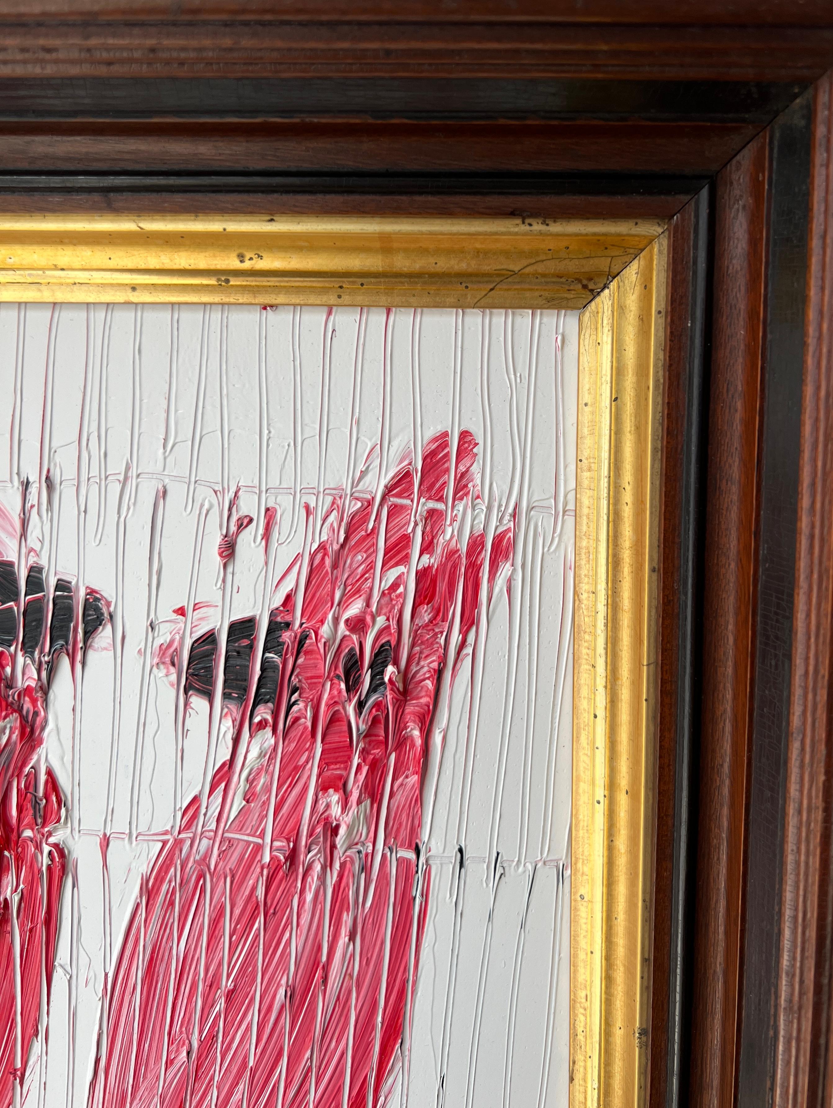 Hunt Slonem „ Cardinals“ Vogelpaar in Rot auf weißem Hintergrund im Angebot 6