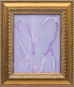 Hunt Slonem "Charlotte" Unique Oil Painting of a Bunny