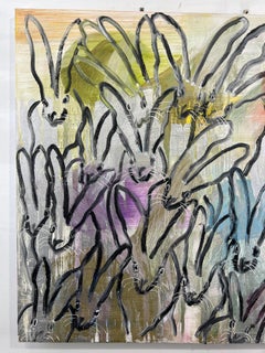 Hunt Slonem "Chinensis" Multicolor Bunnies