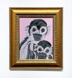 Hunt Slonem "Circle Line" Monkey