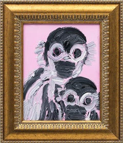 Hunt Slonem "Circle Line" Monkey