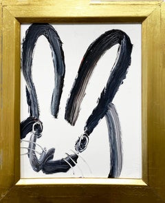 Hunt Slonem Buntes Kaninchen Ölgemälde 'Anthony'