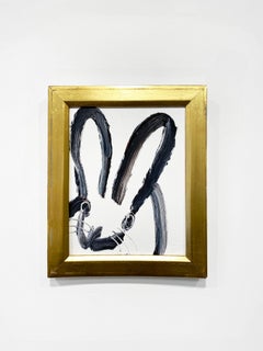 Hunt Slonem Colorful Bunny Oil Painting 'Anthony'