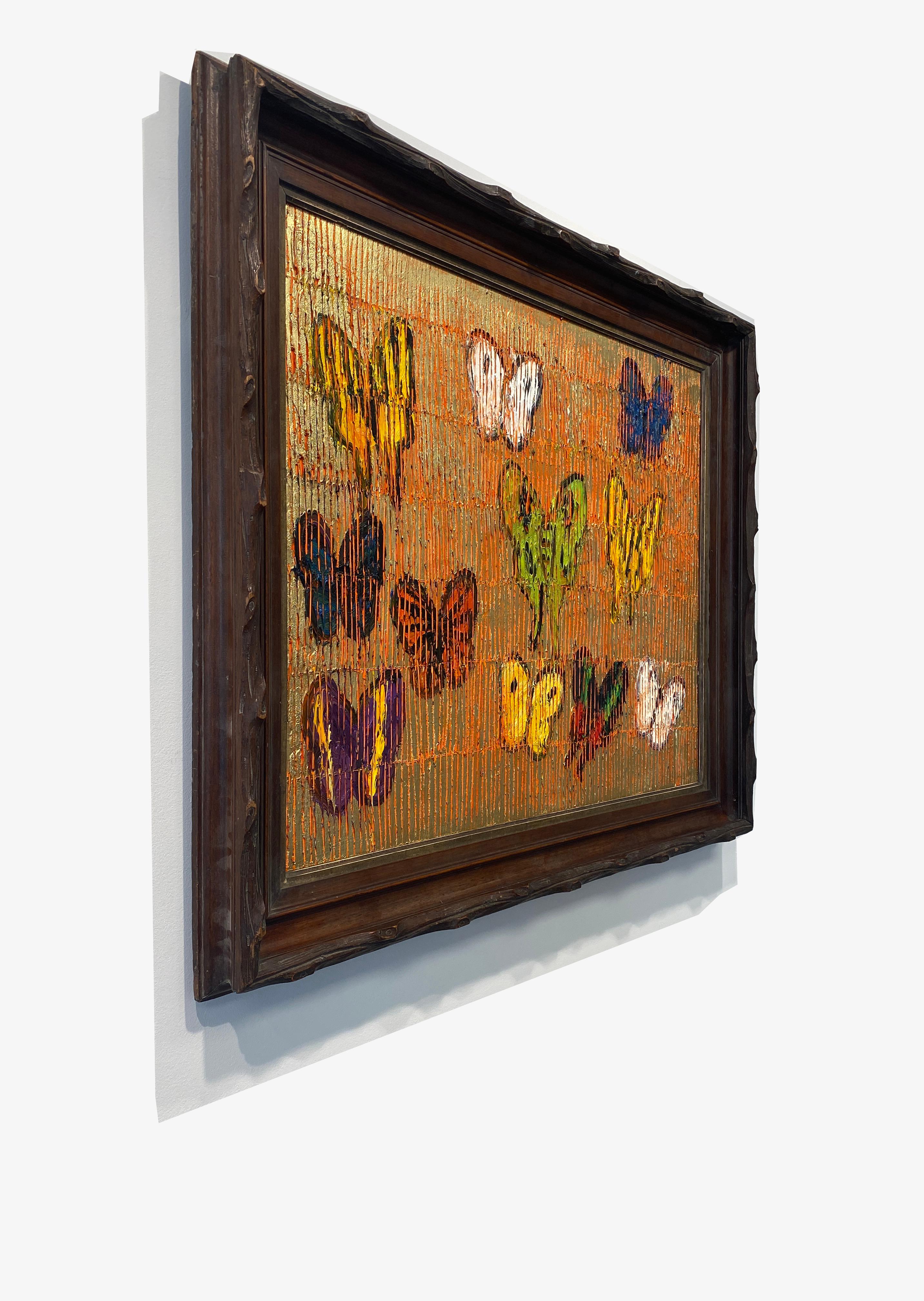 Hunt Slonem Farfalle colorate - Pittura ad olio 'Mar Rosso' in vendita 2