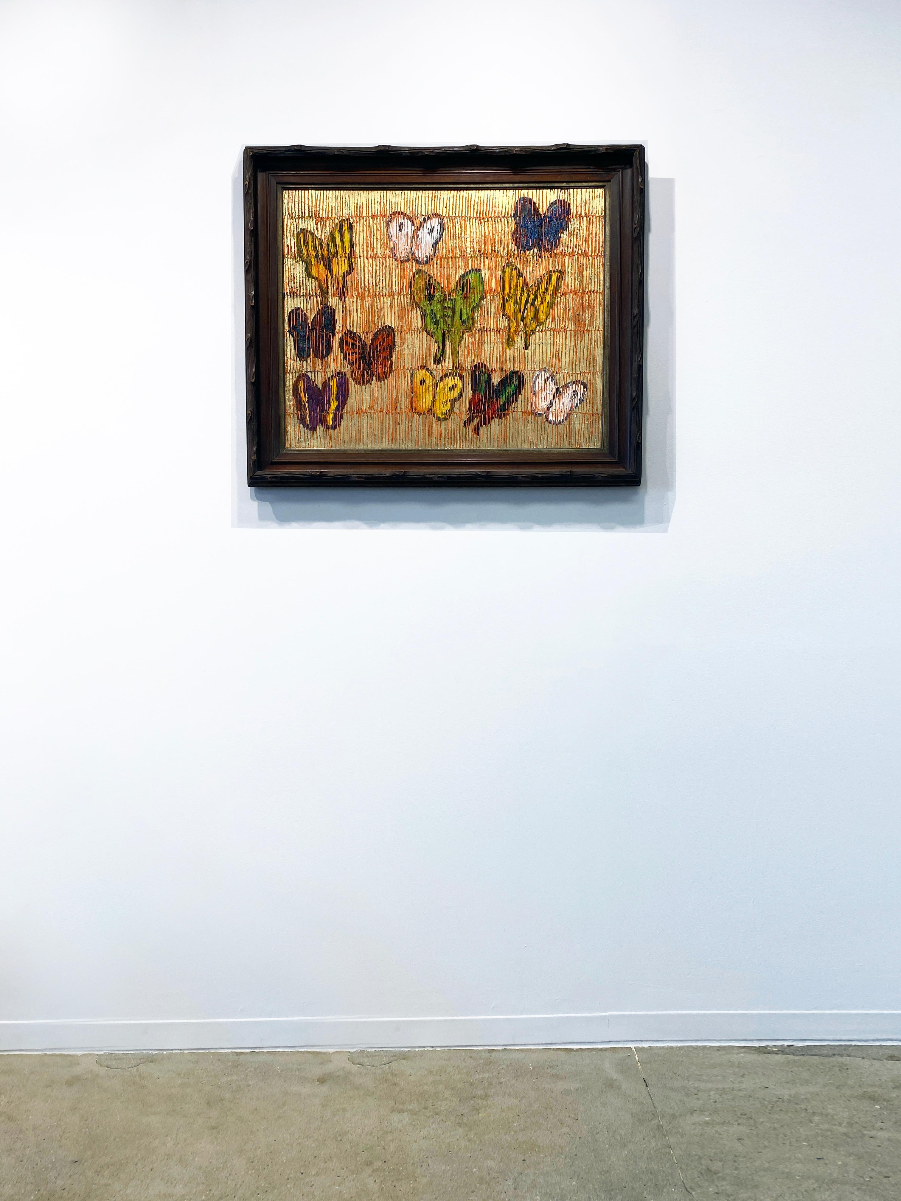 Hunt Slonem Farfalle colorate - Pittura ad olio 'Mar Rosso' in vendita 3