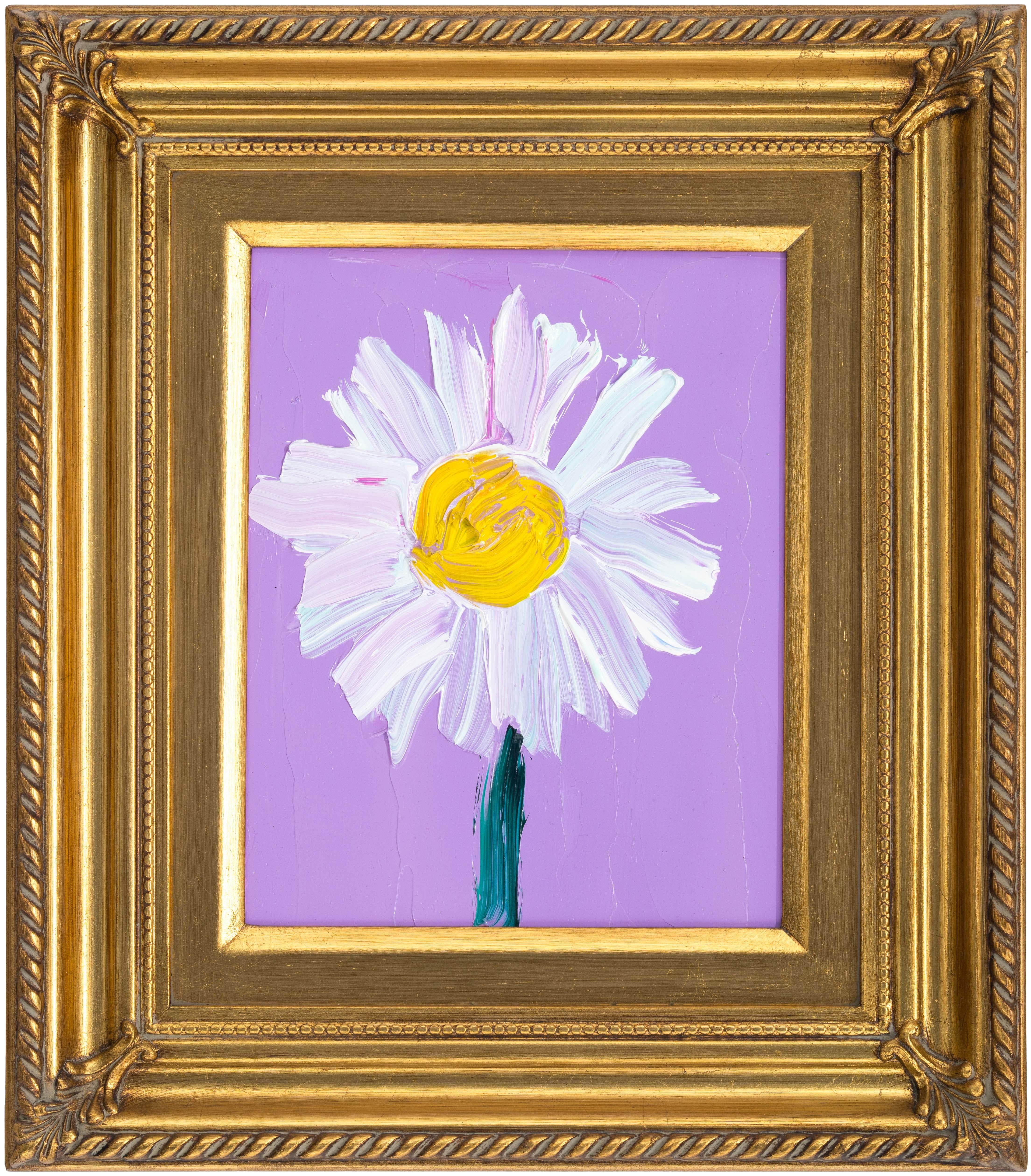 Artist:  Slonem, Hunt
Title:  Daisy
Date:  2025
Medium:  Oil on wood
Unframed Dimensions:  10" x 8"
Framed Dimensions:  16" x 14"
Signature:  Signed by Artist on Verso
Edition:  Unique

Hunt Slonem is an internationally celebrated contemporary