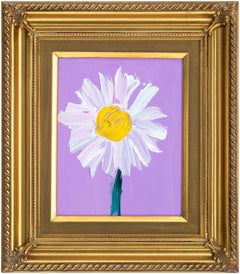 Hunt Slonem "Daisy" Floral painting