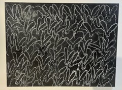 Hunt Slonem "Black Diamond (Dust)" Bunnies
