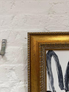 Hunt Slonem "Delight" coniglietto bianco e nero