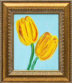 Hunt Slonem "Doppelt gelb" geblümt