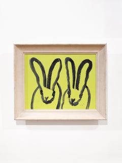 Hunt Slonem "Doubles" Original Ölgemälde von 2 Kaninchen