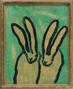 Hunt Slonem "Emerald Isle" Hasen