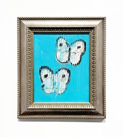 Hunt Slonem "Flutter" Unique Oil Painting of Butterflies