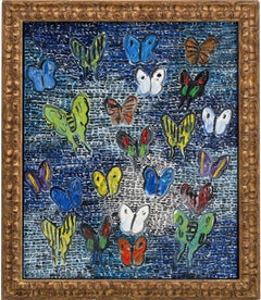 Hunt Slonem "Guardians and Butterflies"