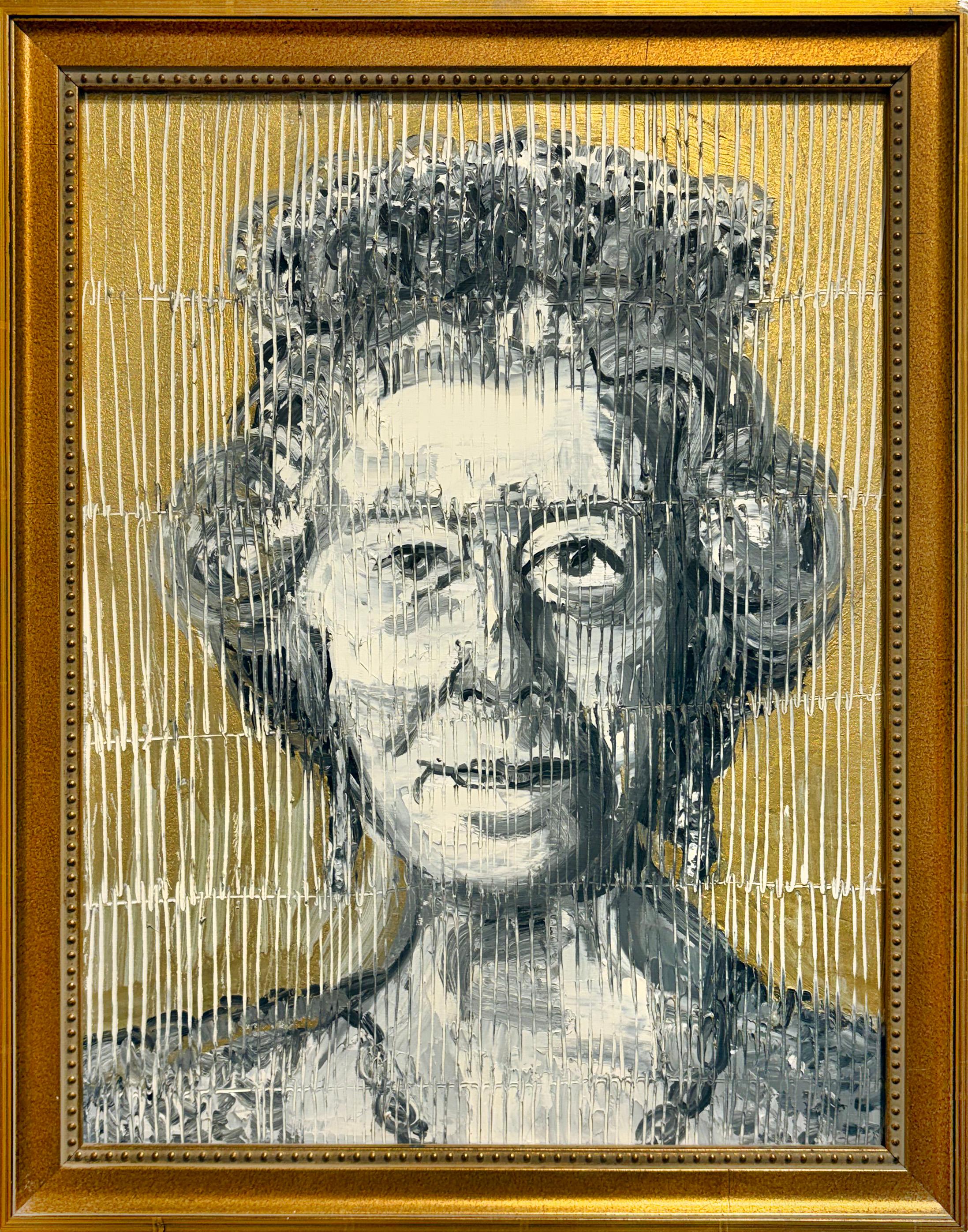 Artist:  Slonem, Hunt
Title:  Her Majesty (Golden)
Series:  Queen
Date:  2022
Medium:  Oil on wood
Unframed Dimensions:  18" x 14"
Framed Dimensions:  20" x 16"
Signature:  Signed
Edition:  Unique

Hunt Slonem is an internationally celebrated