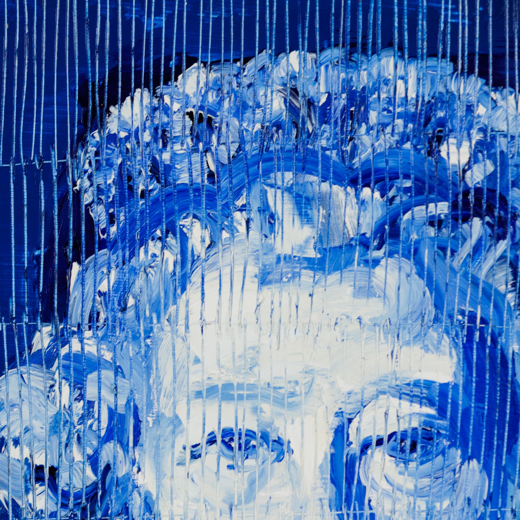 Huile sur bois encadrée « Her Majesty Queen Elizabeth » de Hunt Slonem, néoexpressionniste en vente 2
