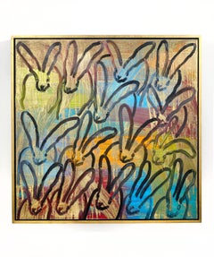 Hunt Slonem "Hutch Patch" Bunnies