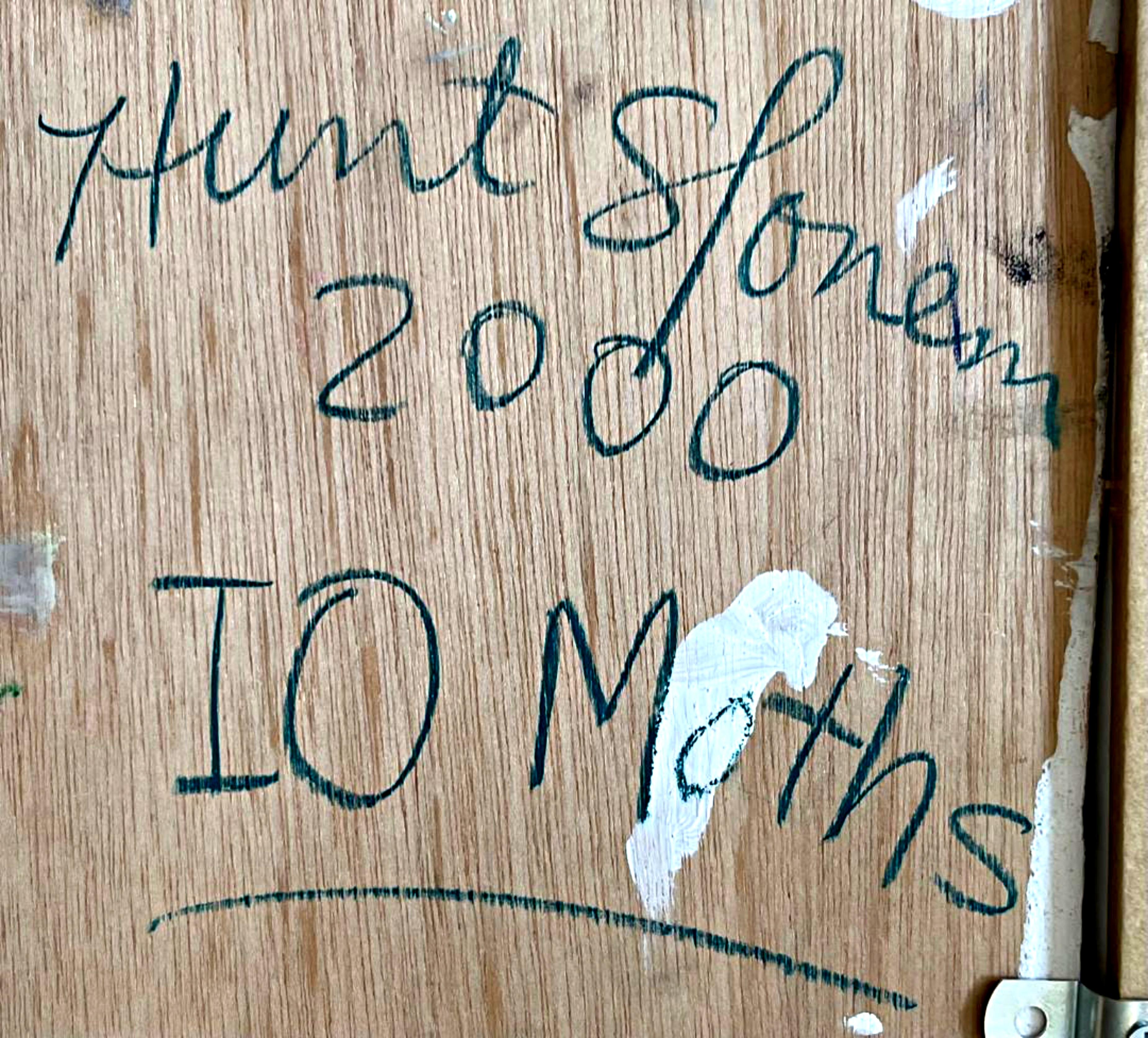 Peinture unique signée Hunt Slonem IO Moths, créée pour une publication littéraire en vente 1