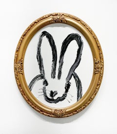 Hunt Slonem "Alegría" Cuadro original al óleo sobre conejo