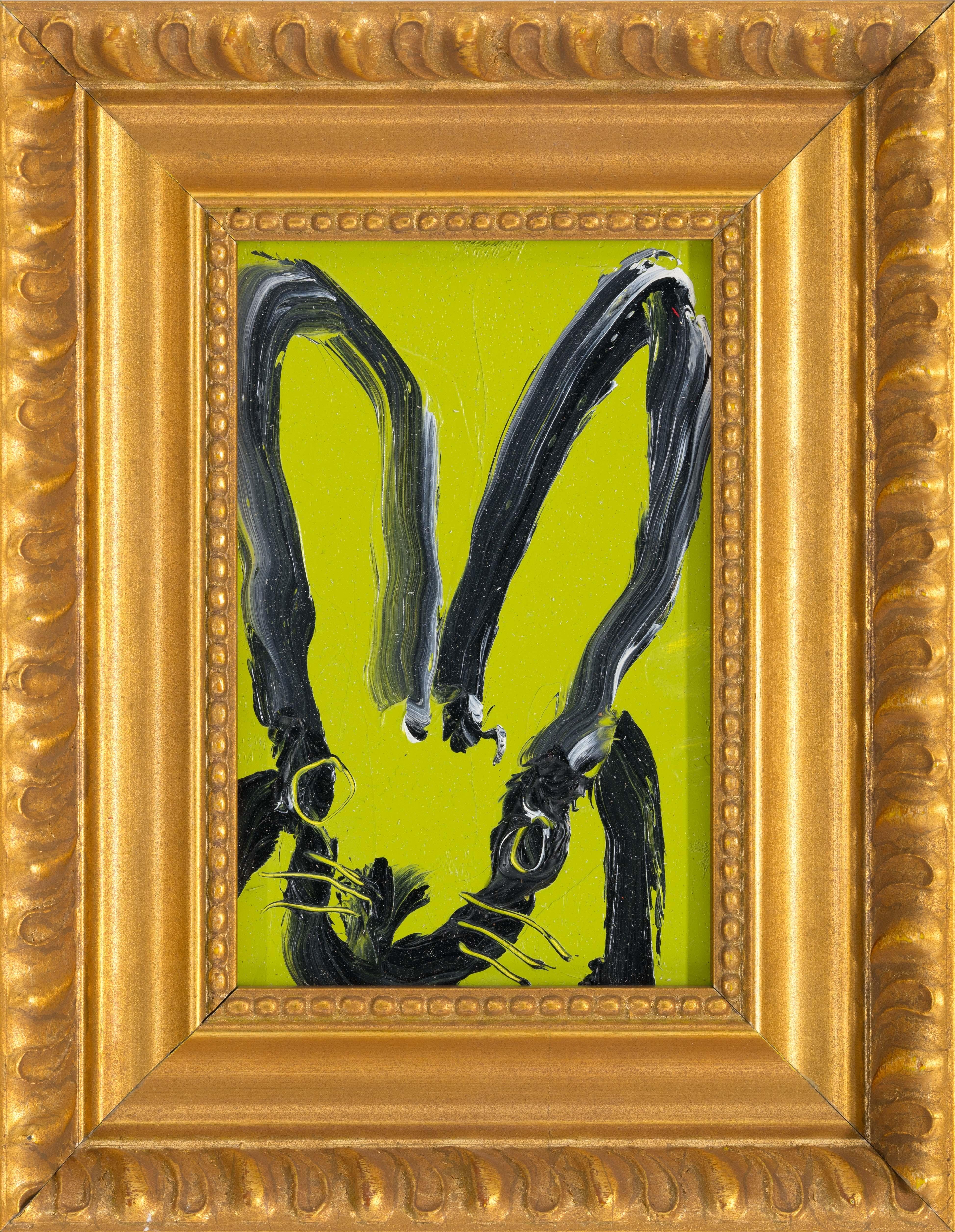 Hunt Slonem "Césped" Conejito Verde Claro