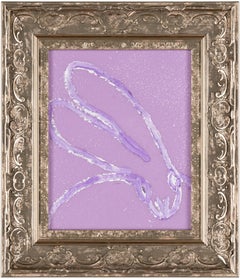 Hunt Slonem "Lilac" Coniglietto di polvere di diamanti viola