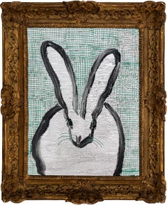 Hunt Slonem "Lilliana" Conejita Verde y Plata