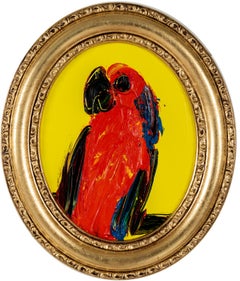 Hunt Slonem "Lory" Original bird painting in oil
