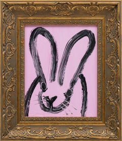 Hunt Slonem "Louisville" Original bunny painting in oil